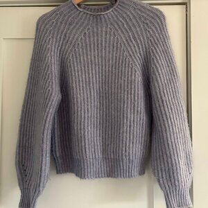 BB Dakota Lavender Puff Sleeve Sweater